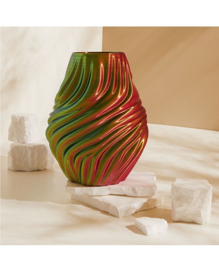 Bomboniera Matrimonio e Comunione Claraluna 2027 Vaso Portafiori color Iridescente con Onde