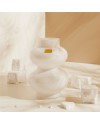 Bomboniera Matrimonio e Comunione Claraluna 2027 Vaso Portafiori in Vetro Bianco Design Bubble