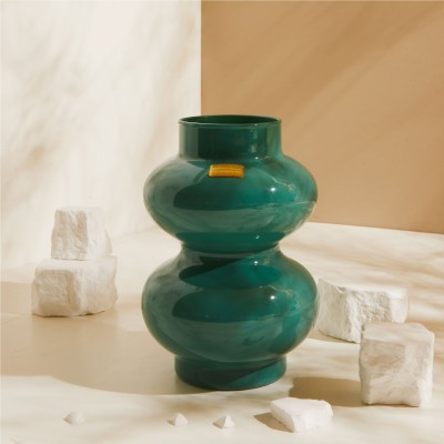 Bomboniera Matrimonio e Comunione Claraluna 2027 Vaso Portafiori in Vetro Verde Smeraldo