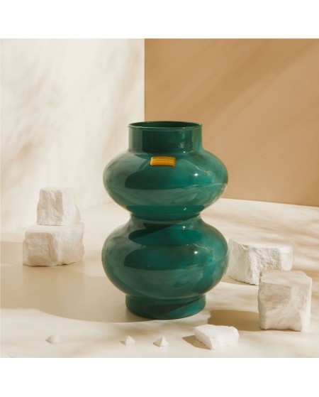 Bomboniera Matrimonio e Comunione Claraluna 2027 Vaso Portafiori in Vetro Verde Smeraldo