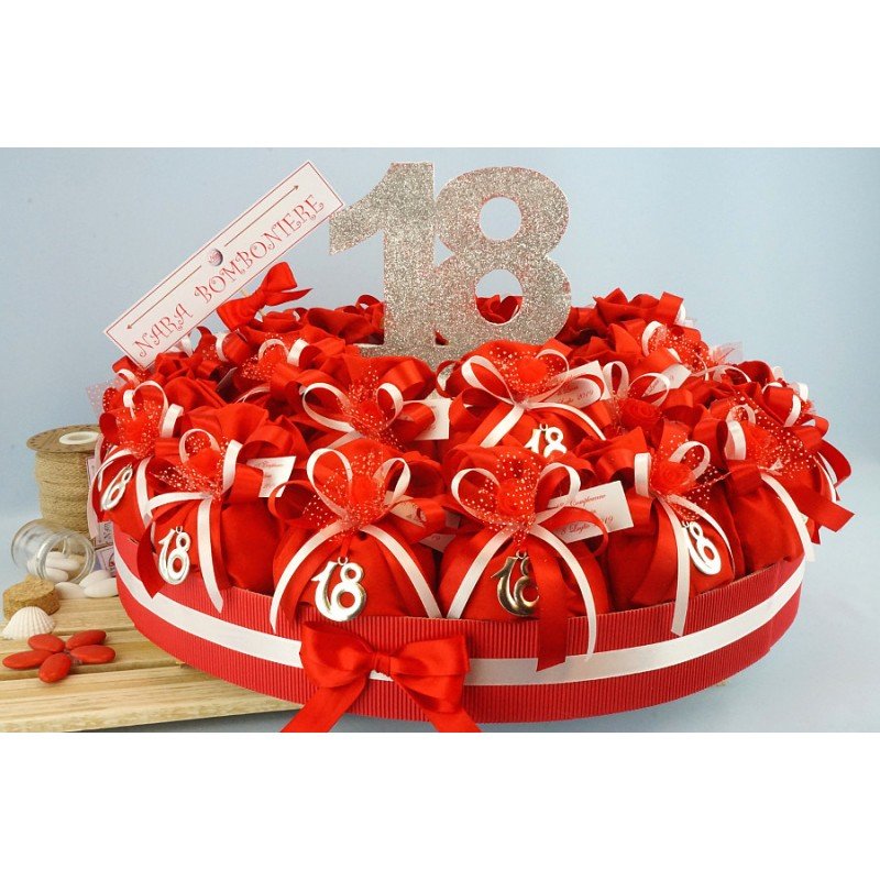 Torta di Bomboniere 18 Anni