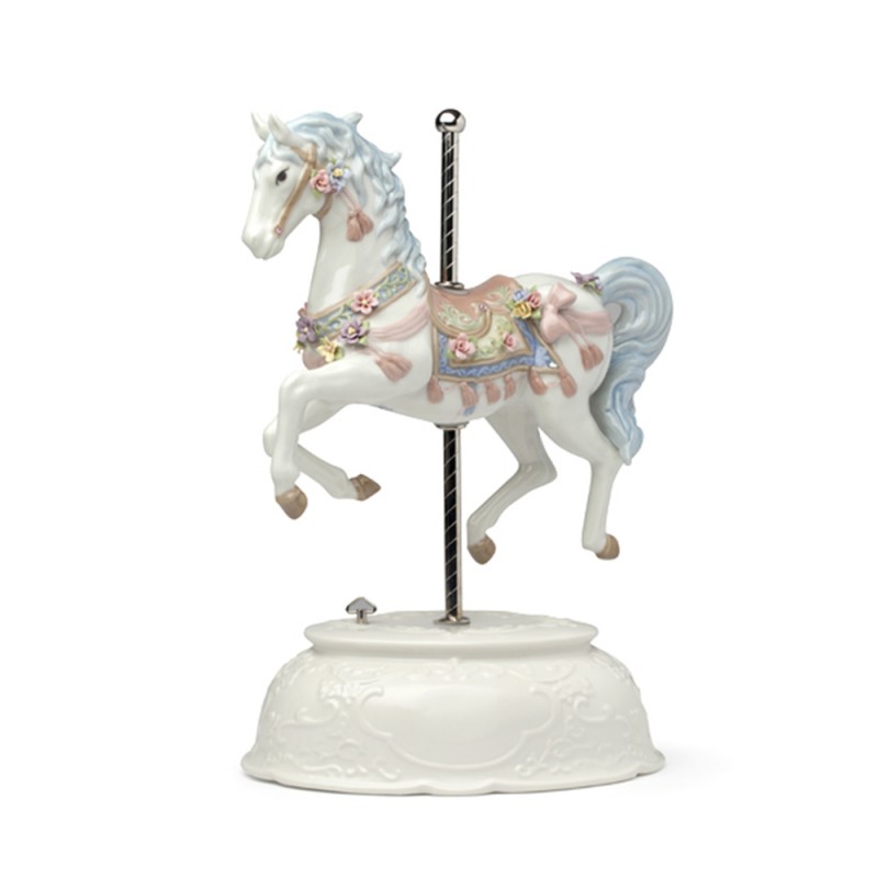 Cavallo Carillon Grande in Porcellana di Hervit 27034