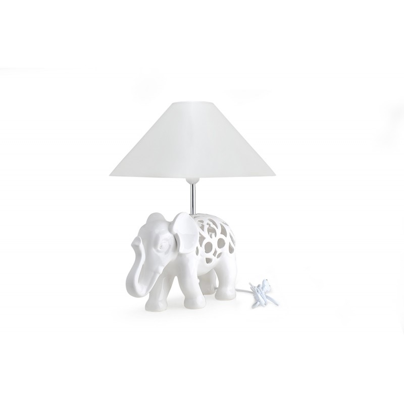 Lampada Elefante in Porcellana di Hervit 26700
