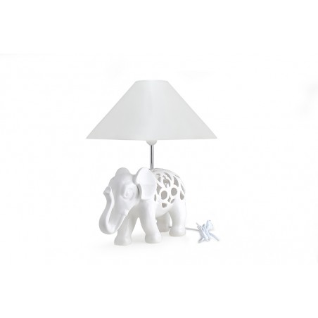 Lampada Elefante in Porcellana di Hervit