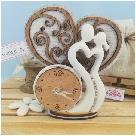 Orologio Albero della vita con Sposini Stilizzati