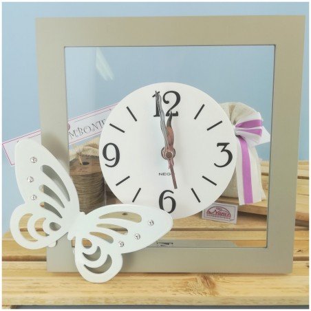Orologio farfalla grande personalizzato