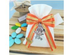 Bomboniera tema Disney ciondolo Paperino in plex Argento