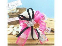 Sacchettino portaconfetti con corona da principessa