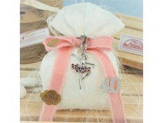 Portachiavi ballerina su sacchettino