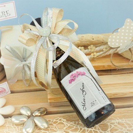 Bomboniere vino per nozze d'argento