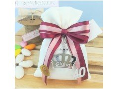 Corona bomboniera per compleanno personalizzata