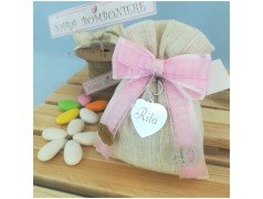 Bomboniere per 40 Anni cuoricino dorato inciso