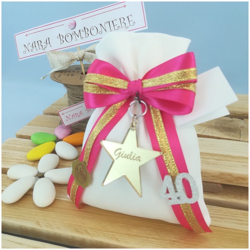 Bomboniera ciondolo a stella personalizzato