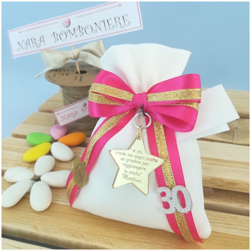 Bomboniere ciondoli a stella personalizzati