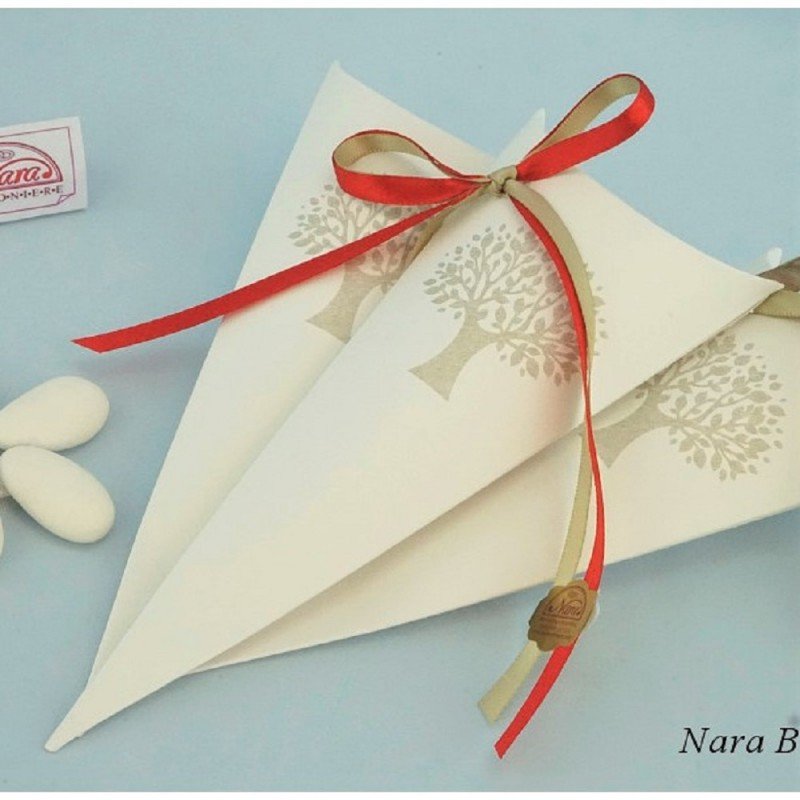 Coni portaconfetti con albero della vita