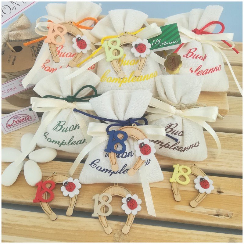 Sacchettino porta fortuna per compleanno