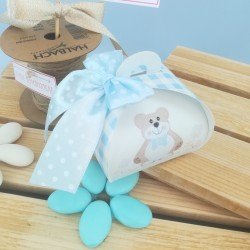 Scatolina per nascita con orsetto
