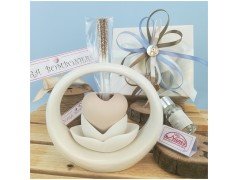 Profumatore cerchio con Cuore tortora