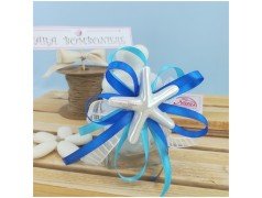 Barattolini con stella marina in porcellana