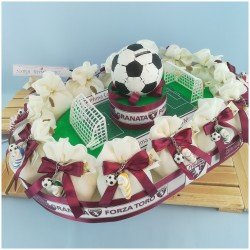 Bombonierea Calcio Stadio con portachiavi del Torino