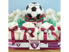 Bombonierea Calcio Stadio con portachiavi del Torino