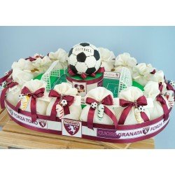 Bombonierea Calcio Stadio con portachiavi del Torino