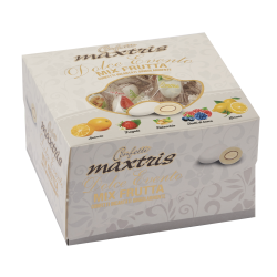 Confetti incartati con scatola Vassoio mix frutta