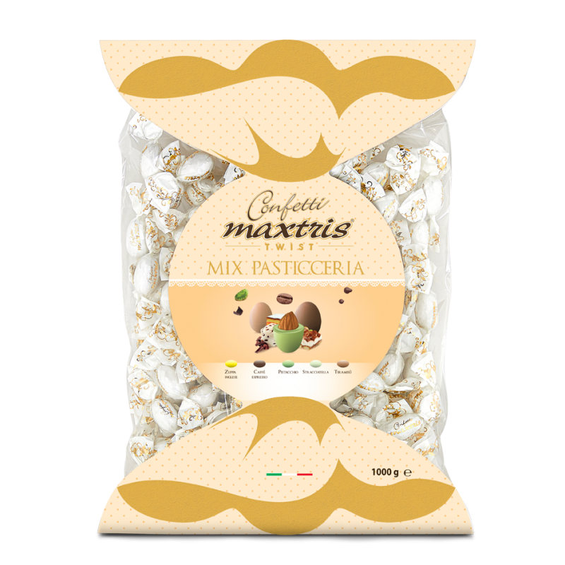 Confetti incartati singolarmente gusto mix pasticceria