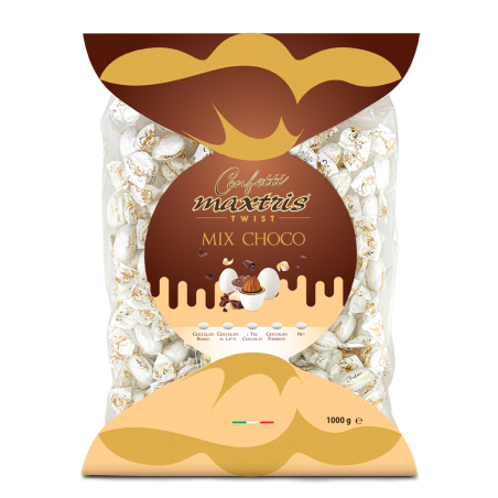 Confetti incartati singolarmente gusto mix cioccolato