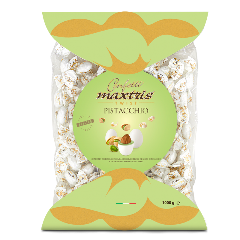 Confetti incartati singolarmente gusto Pistacchio