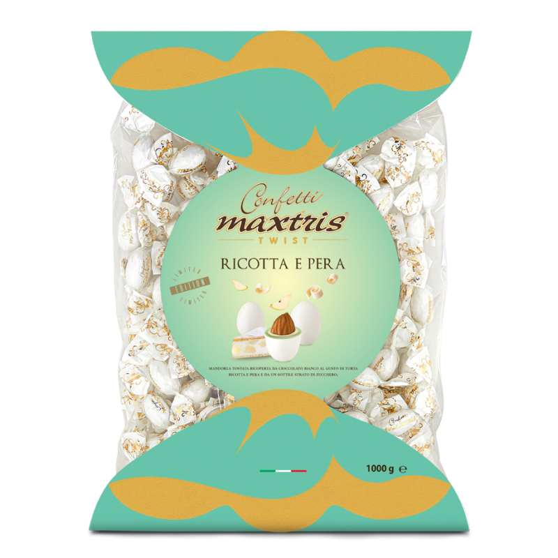 Confetti incartati singolarmente gusto Ricotta e pera