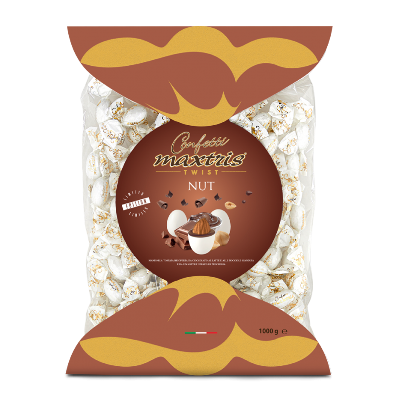 Confetti incartati singolarmente gusto Nutella
