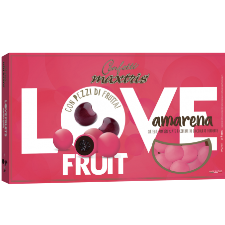 Confetti alla frutta con pezzetto di amarena