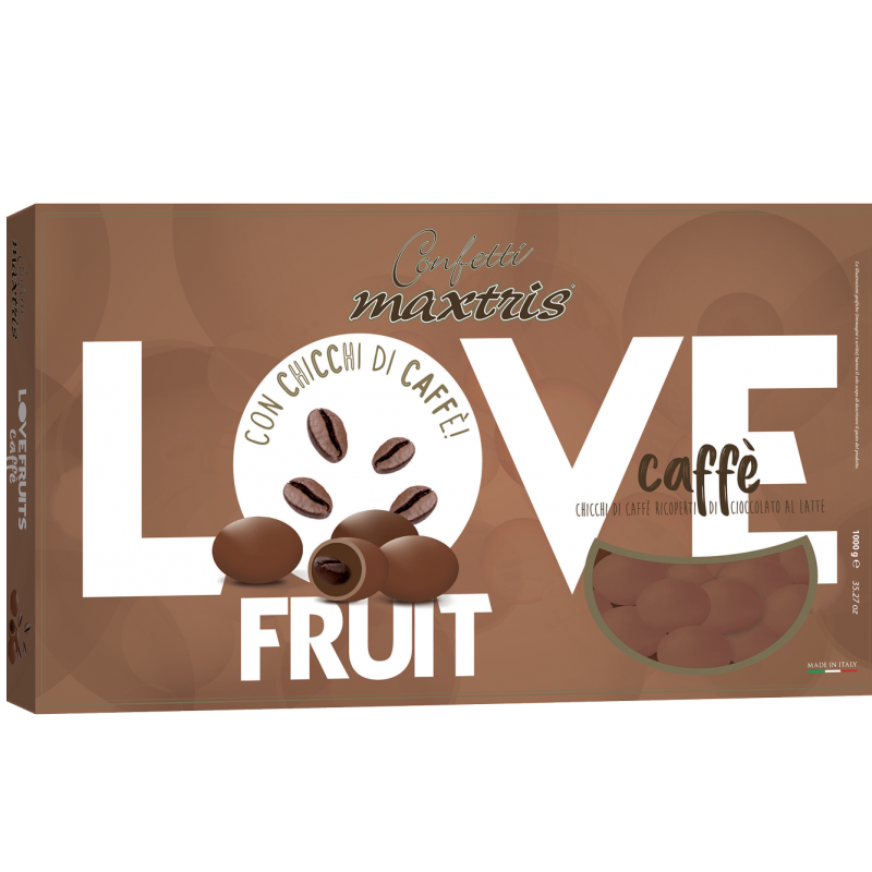 Confetti con chicco di caffe' e cioccolato