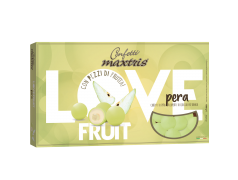 Confetti alla frutta con pezzettino di pera